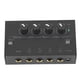 thumbnail image 5 of Mezclador de sonido profesional amplificador de auriculares de escucha de 4 canales HA400p para barras de clubes 100-240V enchufe de EE. UU., 5 of 5
