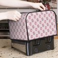 thumbnail image 6 of KLL Pink Disco Ball Print 4 Slice Toaster Dust Covers Kitchen Small Appliance Cover with 2 Pockets,Can hold Jam Spreader Knife & Toaster Tongs (12.4 x 10.6 x 8.2), 6 of 6