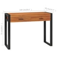 thumbnail image 4 of vidaXL Desk with 2 Drawers 100x40x75 cm Teak Wood, 4 of 5