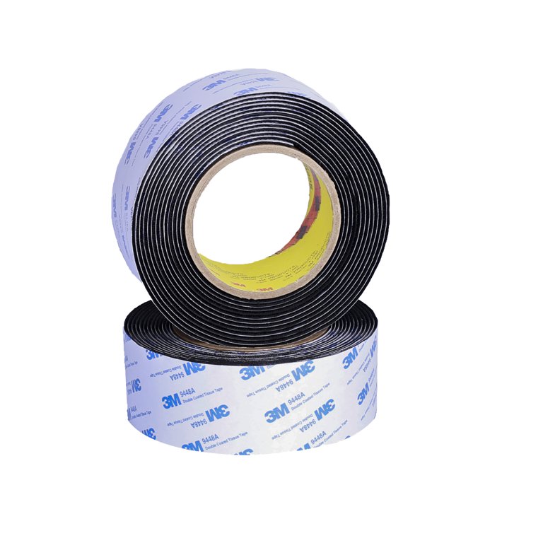 4 Rolls 6 Inch x 10 Feet Hook and Loop Tape Strips with Adhesive Nylon Non