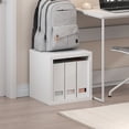 thumbnail image 2 of Furinno CUBICLE Stackable Cube Bookcase with Open Back White, 2 of 5
