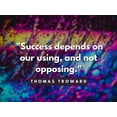 thumbnail image 2 of ArtsyQuotes 14x12 White Modern Wood Framed Museum Art Print Titled - Thomas Troward Quote: Success Depends, 2 of 4