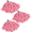 Pink, variant on 3 Pack Microfiber Cloth Mop Refills Compatible with O Cedar, Washable Mop Replacements for Wet and Dry Use (Blue)
