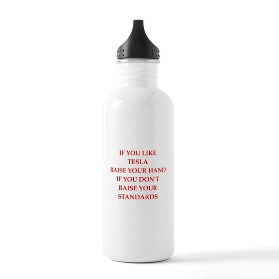 CafePress - Tesla Water Bottle - Stainless Steel Water Bottle, Sports Bottle, 1.0L