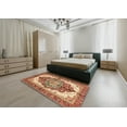 thumbnail image 5 of Ahgly Company Machine Washable Indoor Rectangle Abstract Yellow Area Rugs, 7' x 9', 5 of 7