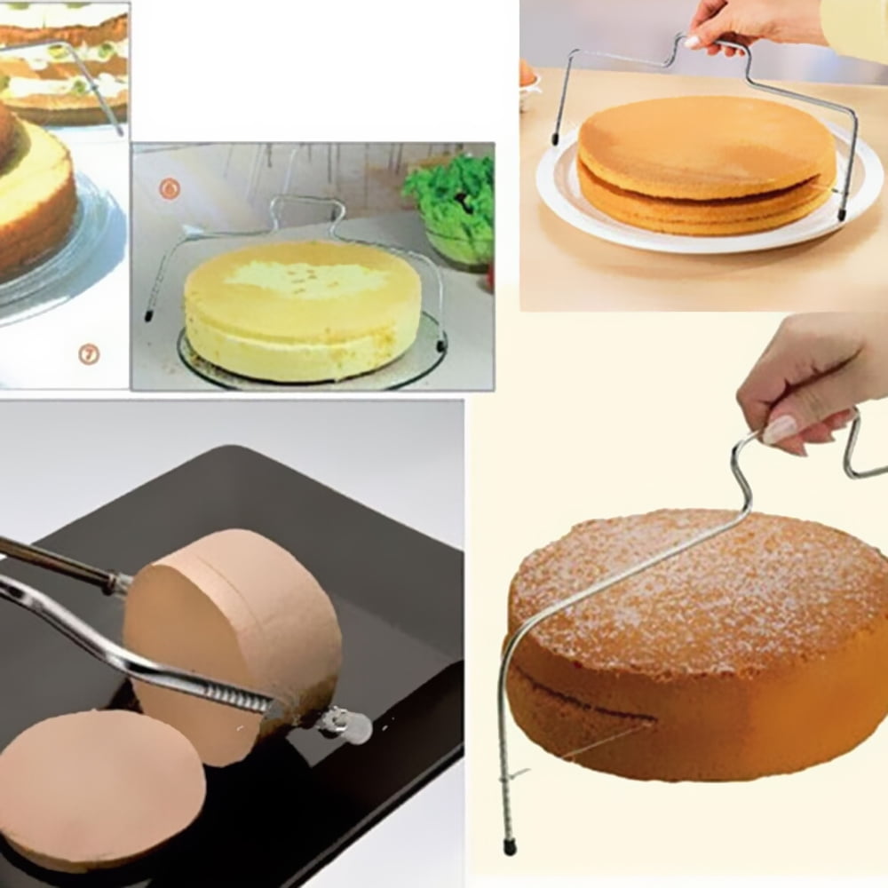 Bread Splitter Double-Line Cake Slicer Slice Layered Baking Tool Adjustable C0 Bread Splitter Double-Line Cake Slicer Slice Layered Baking Tool Adjustable C0
