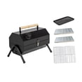 thumbnail image 1 of Parrilla multiusos para barbacoa, soporte de sobremesa para camping, picnic y patio. Negro, 1 of 9