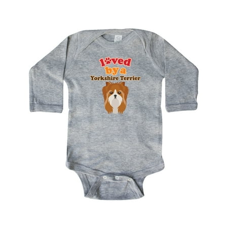 

Inktastic Yorkshire Terrier Dog Lover Gift Baby Boy or Baby Girl Long Sleeve Bodysuit