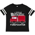 thumbnail image 3 of Inktastic Red Fire Little Firefighter White Text Boys or Girls Toddler T-Shirt, 3 of 5
