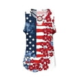 thumbnail image 6 of Xdegoge USA American Flag Tank Tops for Women 4th Of July Patriotic Shirts Vintage Rose Floral Stars and Stripes Sleeveless Blouses Summer Independence Day Casual Graphic Sleeveless, 6 of 6