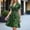 Green, variant on Dolkfu Collared Women'S Clothing Mid-Length Western Style Short Sleeve Black Shirt Dress Regular Modern Waist Cinched Patchwork Denim Dresses Black,L