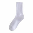 thumbnail image 1 of UOYOTT Solid Color Socks Women Socks Casual Breathable Ankle Sock Summer Socks; ], 1 of 5