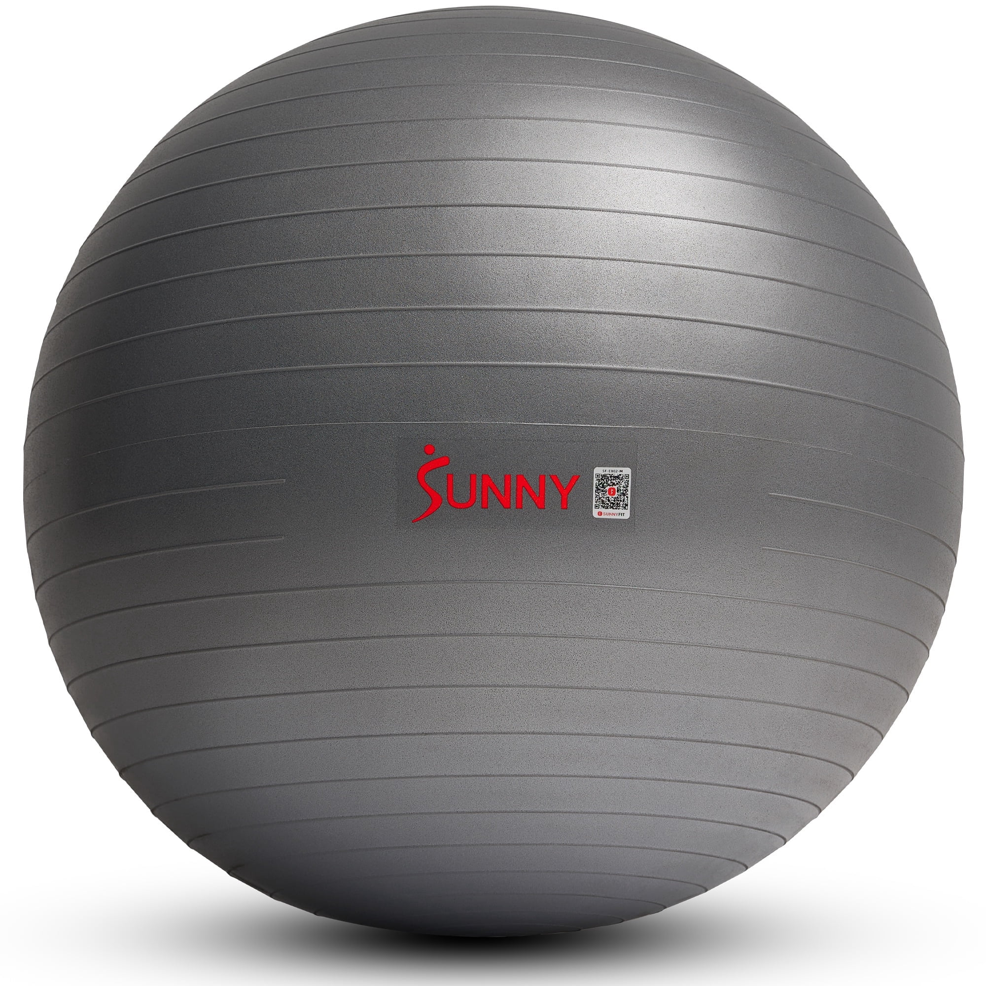 Sunny Health & Fitness Premium Yoga Ball Small 65CM Anti-Burst Exercise Ball for Workouts, Pregnancy, Physical Therapy, Stability Ball Chair Fitness, Extra Thick Yoga Ball with Pump - SF-EB02-M