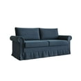 thumbnail image 4 of Home Design Emerson Rolled Arm 3-Seater Sofa, Upholstered with Nailhead Trim, Classic Blue Fabric, 4 of 8