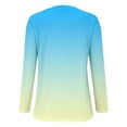 thumbnail image 5 of Blue Women's Long Sleeve T-shirt, Women'S Button Long Sleeve T Shirt Round Neck Casual Tunic Top,Women's Long sleeve T-shirt XXL, 5 of 5