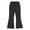 Black, variant on Rolanko Girls Flare Wide Leg Sweatpants Elastic Waist Bell Bottoms Pants for Kids Sweats with Pockets 5-12Y
