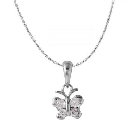 Foreli 0.16CTW Diamond18K White Gold Necklace MSRP$2540.00