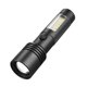thumbnail image 2 of Mini linterna LED recargable | Linterna de aleación de aluminio de alto lumen: carga rápida USB, 7 modos, resistente al agua, pantalla de batería, zoom, tamaño de bolsillo compacto, luz de, 2 of 6
