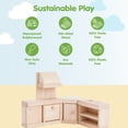 thumbnail image 3 of PlanToys® Kitchen Classic Set for Montessori Inspired Role Play | Pretend Cooking, Social Interaction and Practical Life Exploration | Eco Friendly Wooden Kitchen for Imaginative Learning, 3 of 9