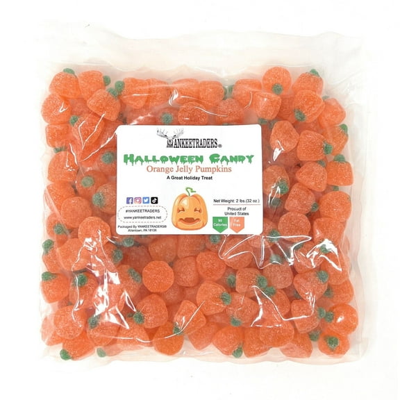 YANKEETRADERS® Orange Jelly Pumpkins, 2 lbs.