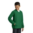 thumbnail image 4 of Sport-Tek Youth V Neck Raglan Wind Shirt-L (Kelly Green), 4 of 6