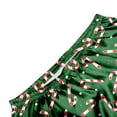 thumbnail image 4 of Bjutir Christmas Family Pajamas Matching Sets Toddler Boy Girl Xmas Pajamas Silk Satin Print Lapel Long Sleeve Sleepwear Casual Fashion Winter Nightwear Outfit,Green,Size 7-8 Years, 4 of 8