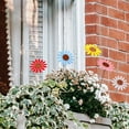thumbnail image 6 of AURORA TRADE 5PCS Metal Flower Garden Stakes Decor 12 6 Inch Outdoor Colorful Flower Yard Art Rust Proof Metal Flower Stick Indoor Outside Pathway Patio Yard Lawn Decorations, 6 of 8