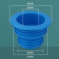 thumbnail image 2 of Wodtesl Blue Silicone Drain Pipe Seal for Washing Machine, Sink, Floor Drain - Universal Fit 1.37-1.77 inch Diameter - Waterproof, 2 of 8