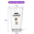 thumbnail image 5 of Happy Anniversary Brittany Spaniel Celebrates Wedding Love Family Party 16oz Pint Beer Glass Mug Brittany Dog Lover Gifts Idea Beer Glasses Cup - 01015, 5 of 5