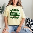 thumbnail image 2 of Funny Back To School Saying, Butter Comfort Colors T-Shirt, Large, 2 of 3