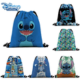 thumbnail image 2 of Mochila de dibujos animados de Lilo & Stitch para niños, bolsas con cordón, gran capacidad de almacenamiento, Cosplay, escuela, 2 of 5