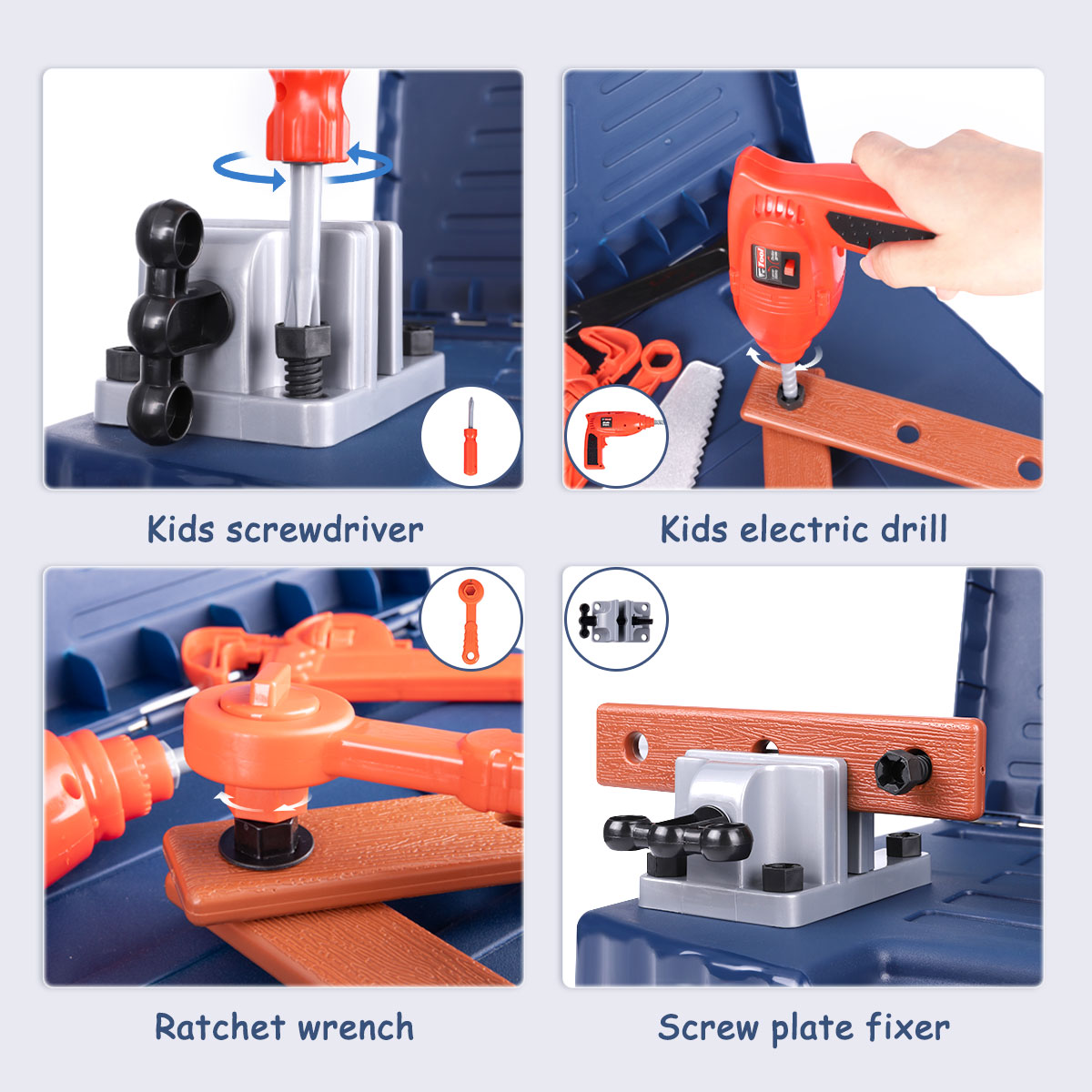 Xueyu Kids Tool Bench Set with Electric Drill photo 2