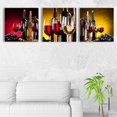thumbnail image 3 of wall26 Canvas Wall Art Abstract Vintage Wine Cup Pictures Home Wall Decorations for Kitchen Streched and Framed - 12"x12"x3 Panels, 3 of 4