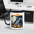 thumbnail image 3 of Happy Halloween English Setter Witch Pumpkins Bats 11oz Accent Two-tone Mug Dog Lover Coffee Tea Cup - 13012, 3 of 5