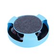 thumbnail image 1 of Jouet interactif pour chat avec souris et griffoir, bleu, sans boîte, 1 of 4
