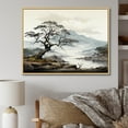 thumbnail image 1 of Designart Large Tree Natural framed wall art, Grey Minimalism Tree Ink euphony , Trees framed wall art decor, Grey Traditional Natural framed wall art, 40x30 inches Natural brown color Frame, 1 of 5