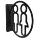 thumbnail image 2 of ColoMX Letreros acrílicos para puertas de baños para hombres y mujeres, letreros para baños de negocios, letreros de baño unisex, letreros para baños públicos para oficinas, restaurantes, 2 of 8