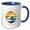 Blue/White, variant on 3drose, Lake Anna, Louisa, Spotsylvania, Orange Counties, Virginia Gift, 11oz Two-tone Green Mug