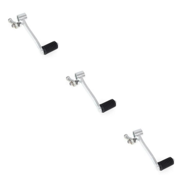 maskred Non-slip Lever Shifter Comfortable And Durable Gear Lever Silver Easy To Install 3Set