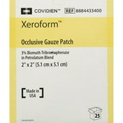 Xeroform Occlusive Petrolatum Gauze Dressing 2" X 2" - Box of 25 REF:8884433400