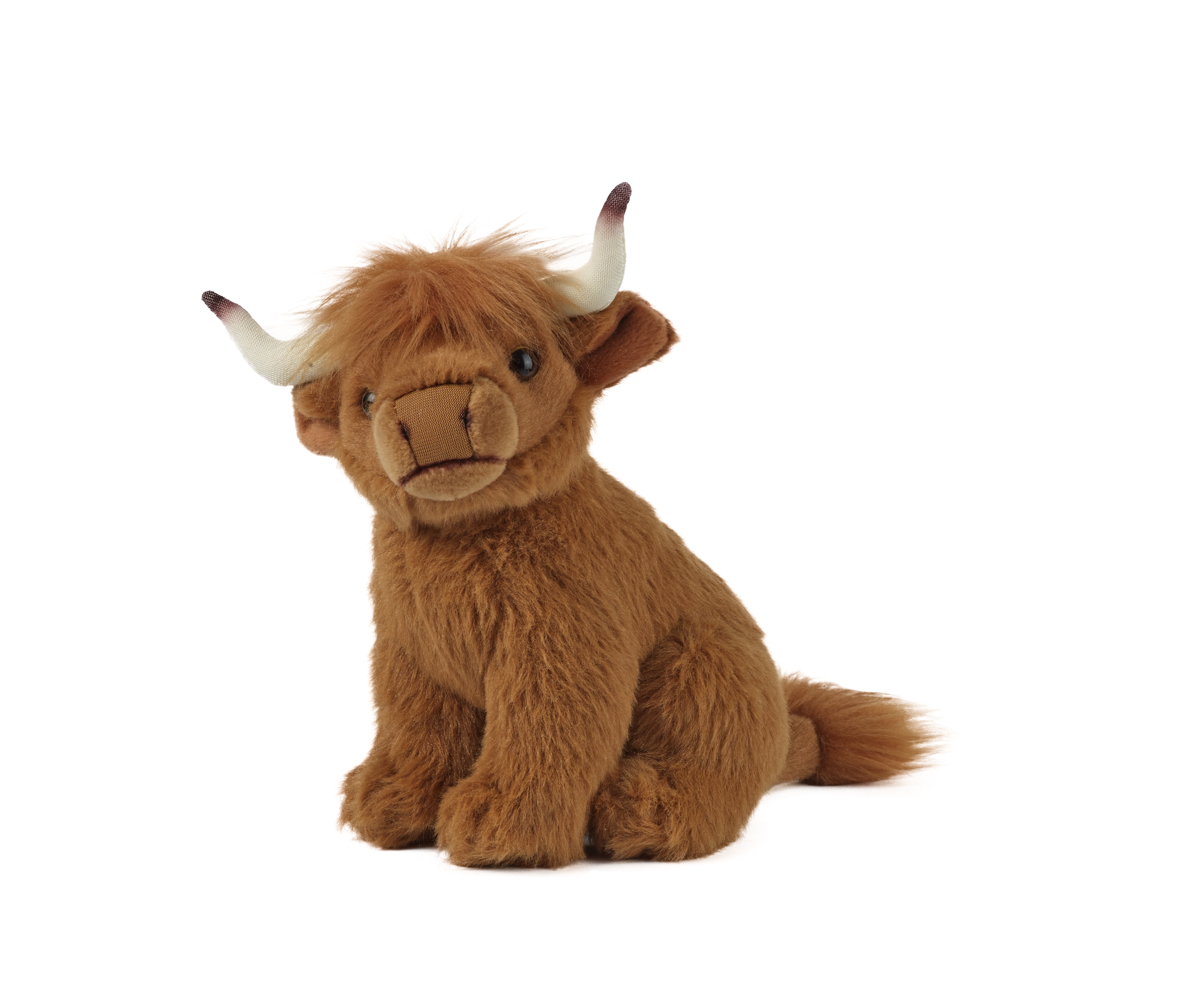 Living Nature Realistic Scottish Highland Cow Plush Soft Toy 17cm AN110 for sale online 