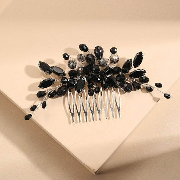 BESTOYARD Elegant Sparkling Rhinestone Hair Accessories Hair Comb for Women 1Pack