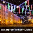 Meteor Shower Rain Lights, 10cm 10 Tube 200 LEDs Multicolor Meteor