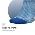 thumbnail image 4 of Feetures Plantar Fasciitis Relief Sock Light Cushion No Show Tab - Targeted Compression Sock for Women & Men - Sapphire , XLarge (1 Pair), 4 of 7