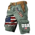 thumbnail image 1 of 250 Anniversary Usa Cargo Shorts for Men 1776-2026 Anniversary Edition Patriotic Casual Short Pant Independence Day Trouse, 1 of 2
