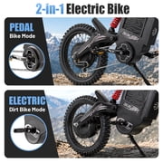BIBUFF GT600 Electric Dirt Bike for Adults, 7500W Peak Motor 55MPH, 72V 30Ah Battery 80+ Miles Range, Full Suspension Hydraulic Brakes, 19/17 Tires, Off-Road e-Motorcycle UL2849
