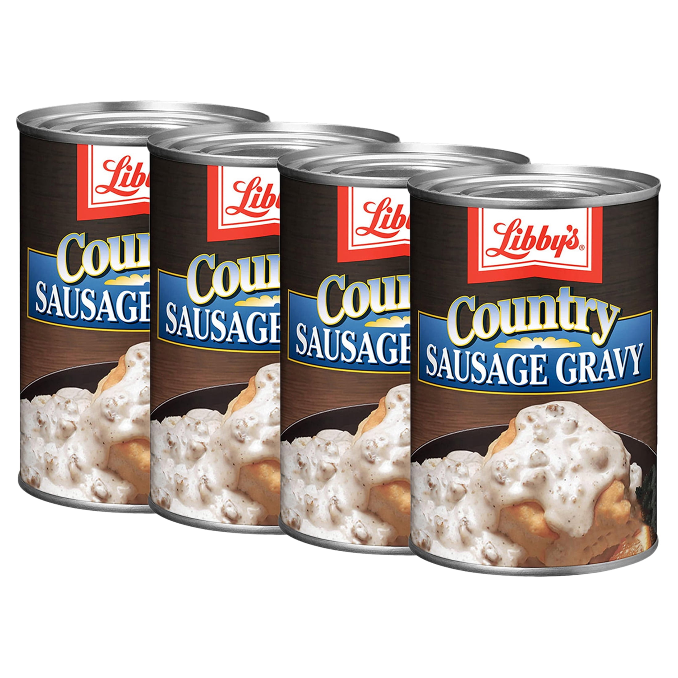 (4 pack) Libby's Country Sausage Gravy, Canned Sausage Gravy, 15 Oz