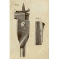 thumbnail image 2 of Inventions 23x32 White Modern Wood Framed Museum Art Print Titled - Adjustable Wood Drill Bit, 2 of 4