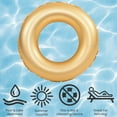 thumbnail image 5 of Pool Central 35" Inflatable Golden Pool Ring Float, 5 of 6