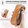 thumbnail image 5 of Zipper Wallet Case for Samsung Galaxy A53 5G, PU Leather [Card Holder Slot Handbag] with Adjustable Kickstand Flip Phone Cover for Samsung Galaxy A53 5G Orange, 5 of 14